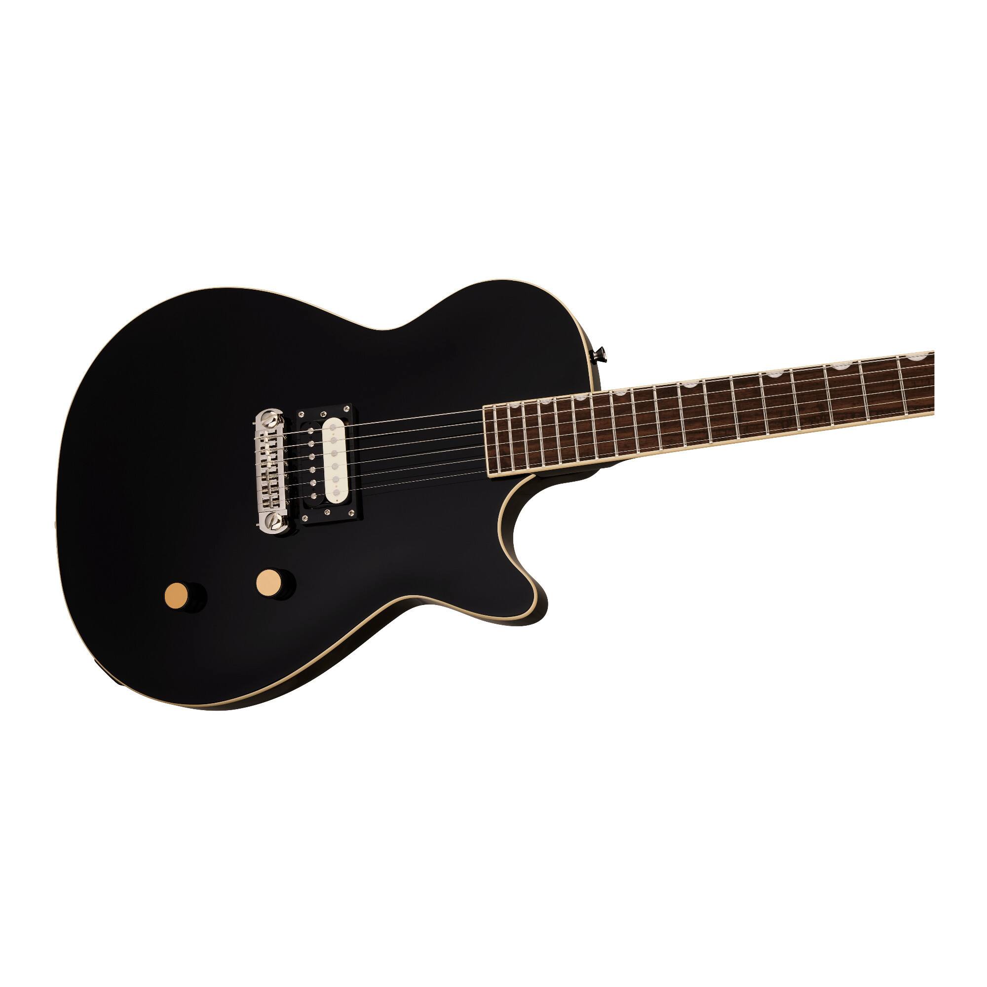Angle. Gretsch - Gretsch Streamliner Jet 1 PU 6-String Right-Hand Electric Guitar (Jet Black).