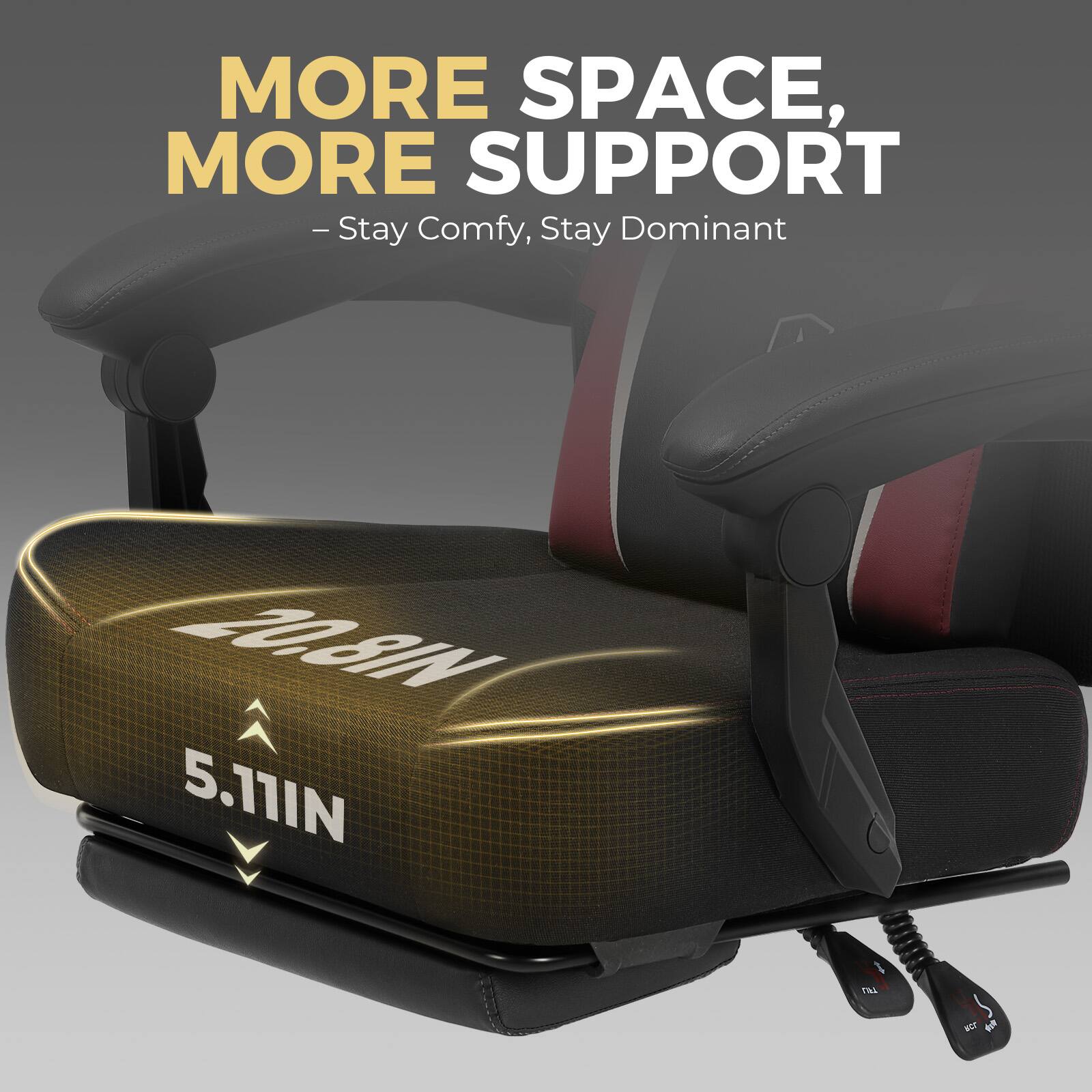 MORE SPACE, MORE SUPPORT - - Stay Comfy, Stay Dominant 20.8IN 5.11IN PAL F