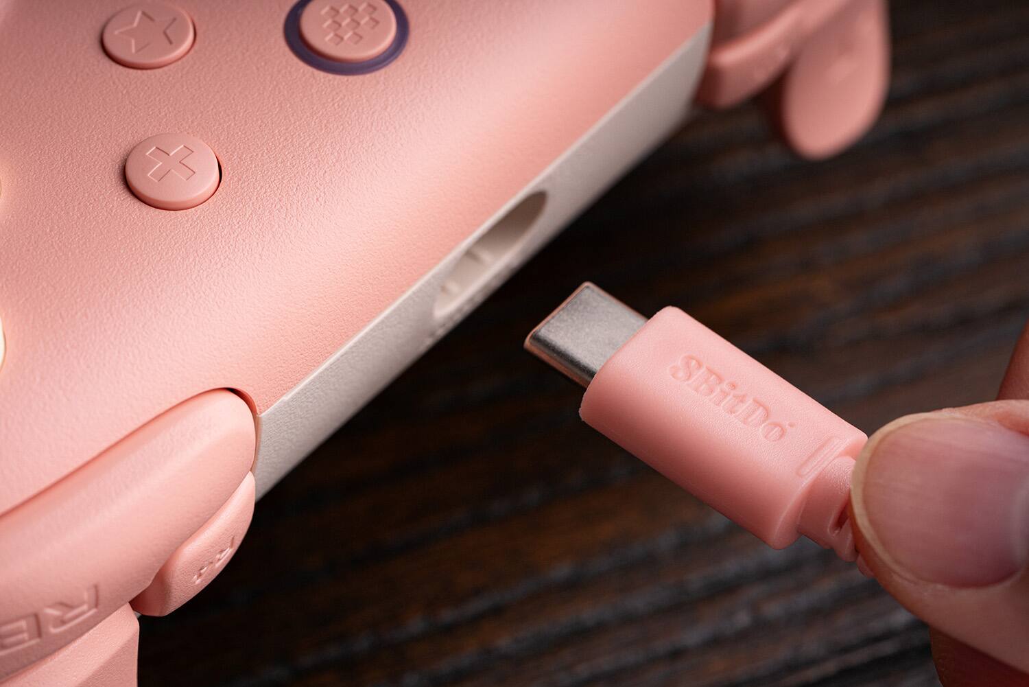 Alt View 14. 8BitDo - Ultimate 2C Wired Controller for Android and Windows with Hall Effect Joysticks - Peach.