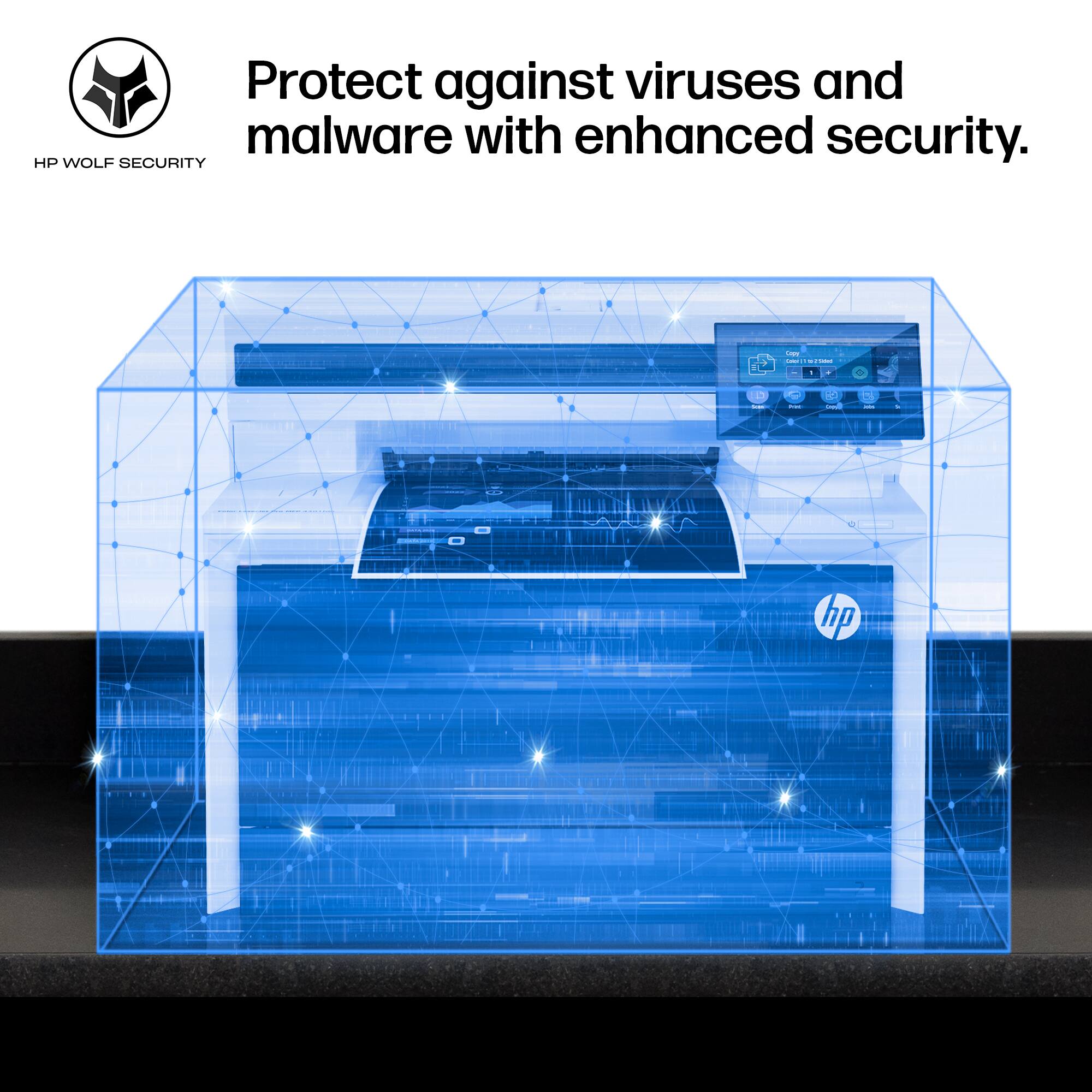 Protect against viruses and malware with enhanced security.

HP WOLF SECURITY