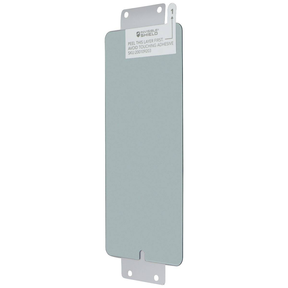 SHIELD INVISIBLE THIS LAYER FIRST. PEEL ADHESIVE AVOID TOUCHING SKU:200109203