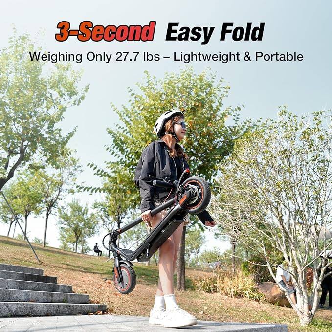 3-Second Easy Fold  
Weighing Only 27.7 lbs - Lightweight & Portable
