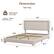 Dimension
Size: King
Weight Capacity: Max to 800lbs
Mattress: 8-14"
Dimensions:
- 77.6" (Width)
- 79.9" (Length)
- 19.7" (Headboard Height)
- 41.3" (Headboard Depth)
- 8.3" (Footboard Height)
- 81.7" (Overall Length)
- 76" (Footboard Depth)