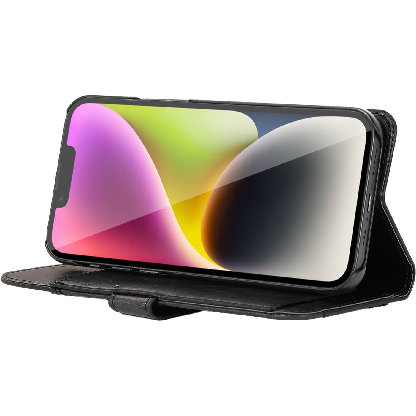 Alt View 15. SaharaCase - Folio Wallet Case for Apple iPhone 14 - Black.