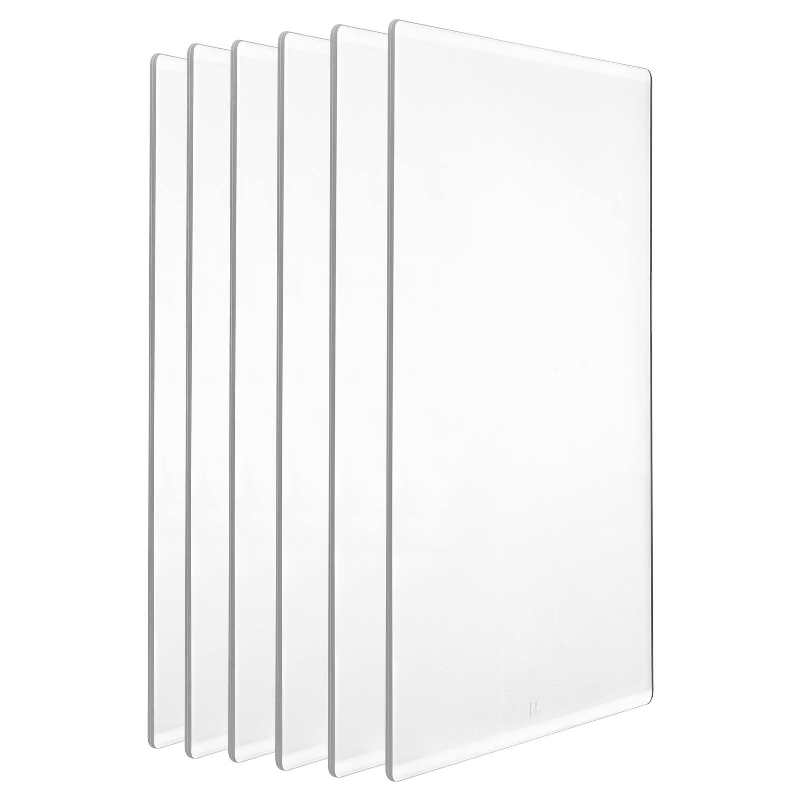 Alt View 5. VEVOR - Cutting Plates,6 Pcs, 12.13 x 8.5 x 0.12 in,Clear Polycarbonate Material, Die Cut Pads Compatible with VEVOR Die Cutting - Transparent.
