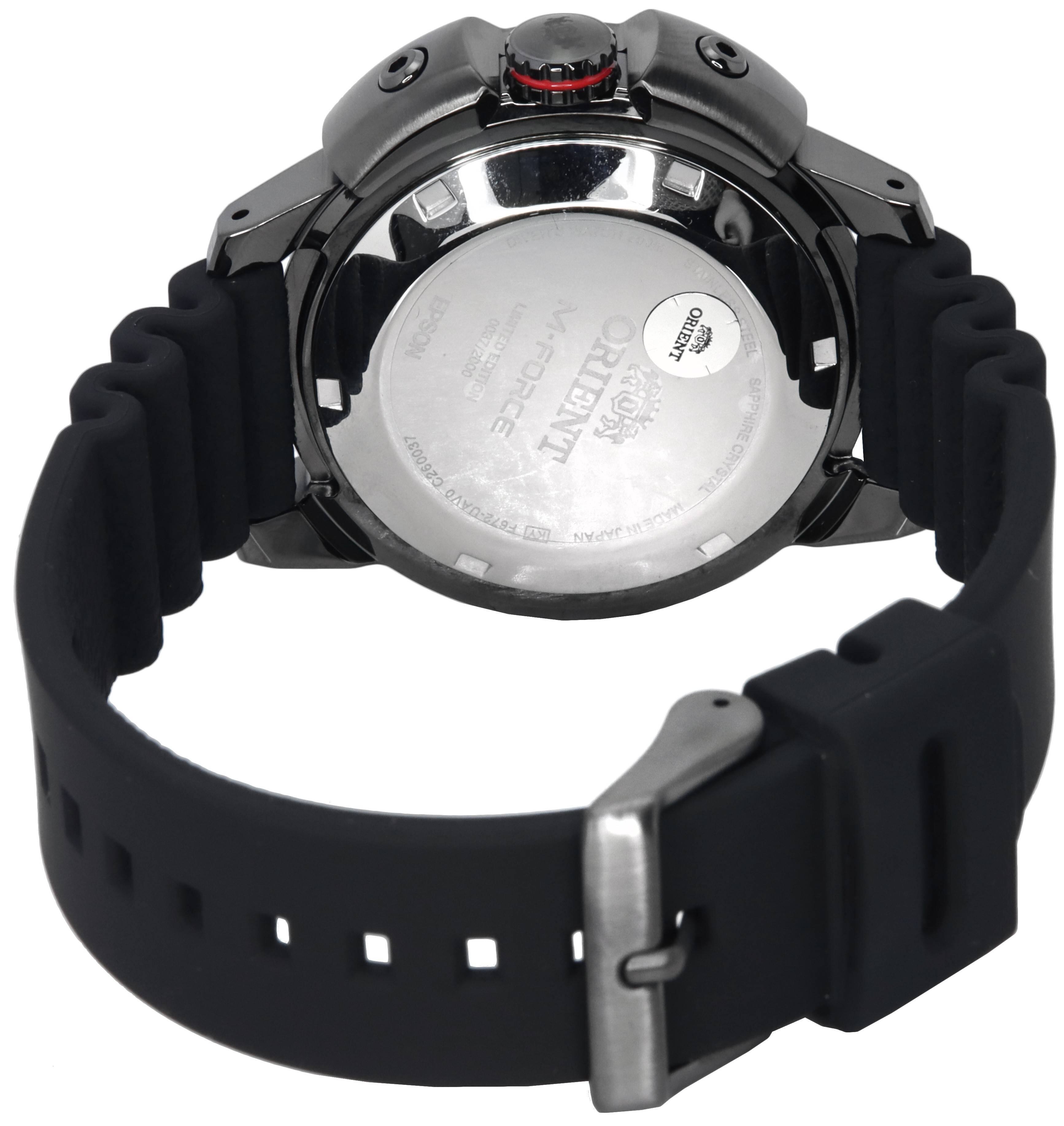 EPSON 0037/2000 LIMITED EDITION ORIENT 12:00 TEEL C260037 M-FORCE ORIENT CRYSTAL SAPPHIRE F672-UAVO USA JAPAN MADE IN