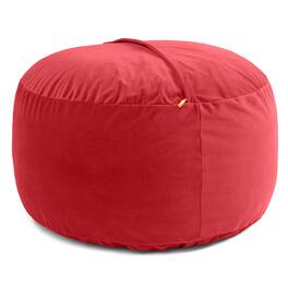 Jaxx - 4 Foot Saxx - Large Round Bean Bag Chair for Adults - Lush Velvet Merlot