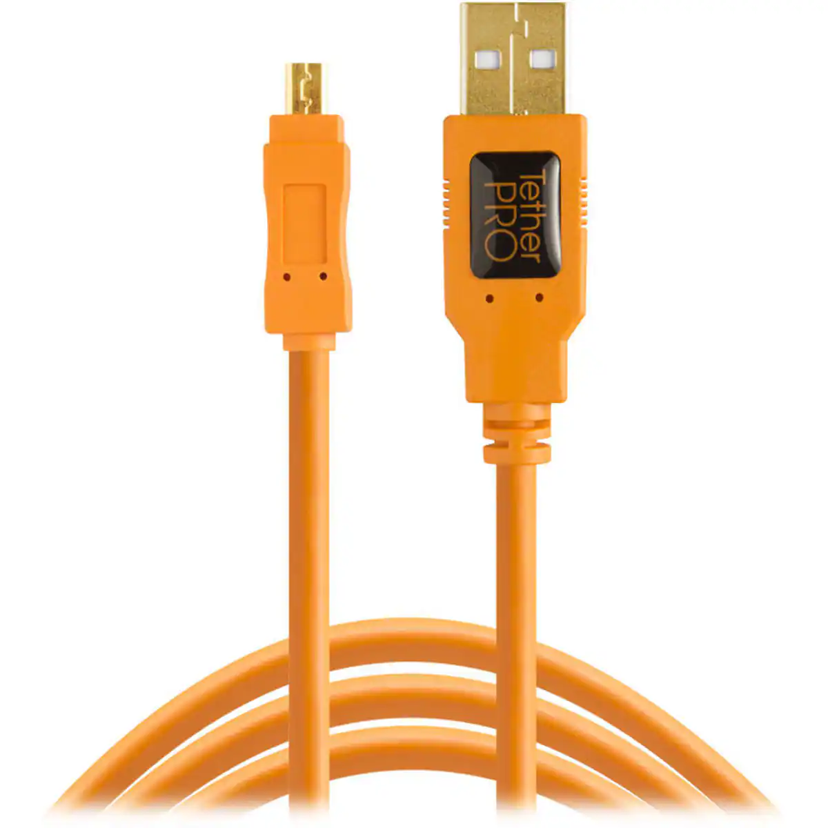 Tether Tools TetherPro 15' USB 2.0 Type A Male to Mini B Male 8 Pin ...