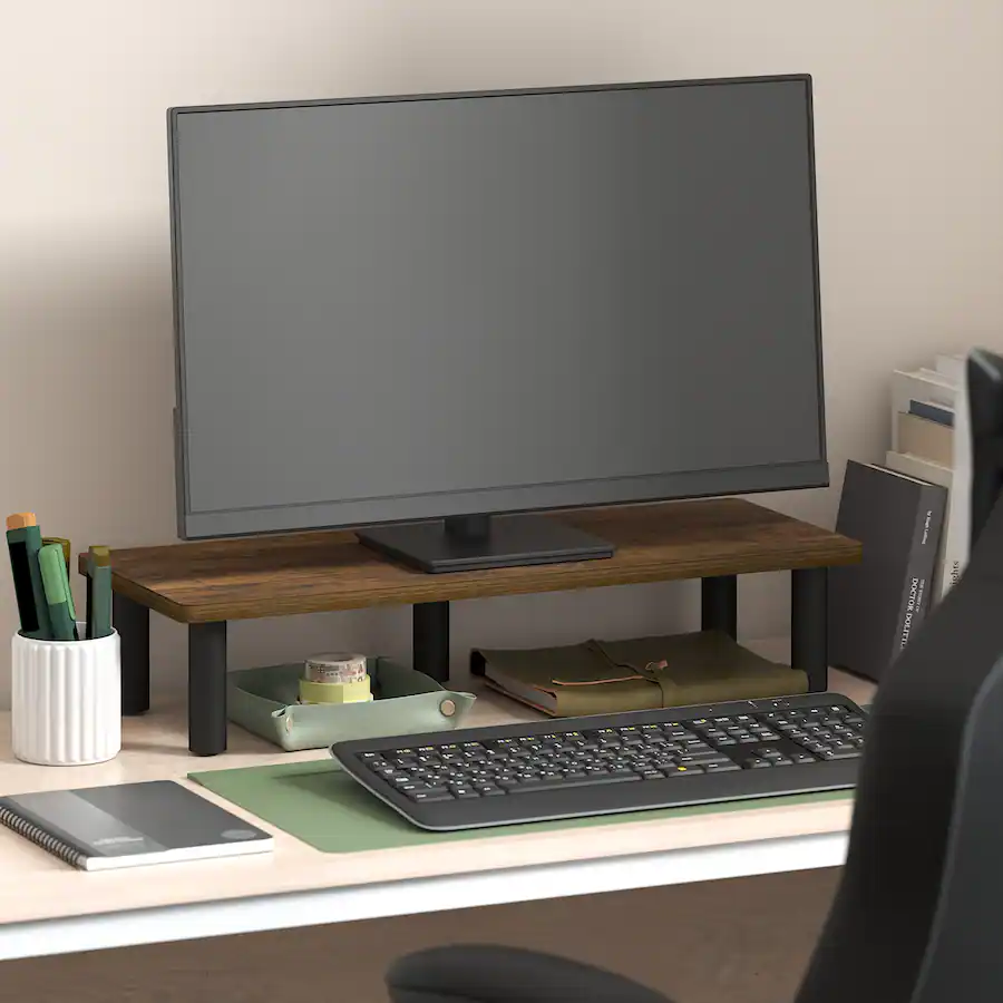 Furinno TURN N TUBE Toolless Monitor Stand Riser, Laptop Stand for Desk ...