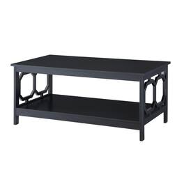 Convenience Concepts - Omega Coffee Table with Shelf - Black