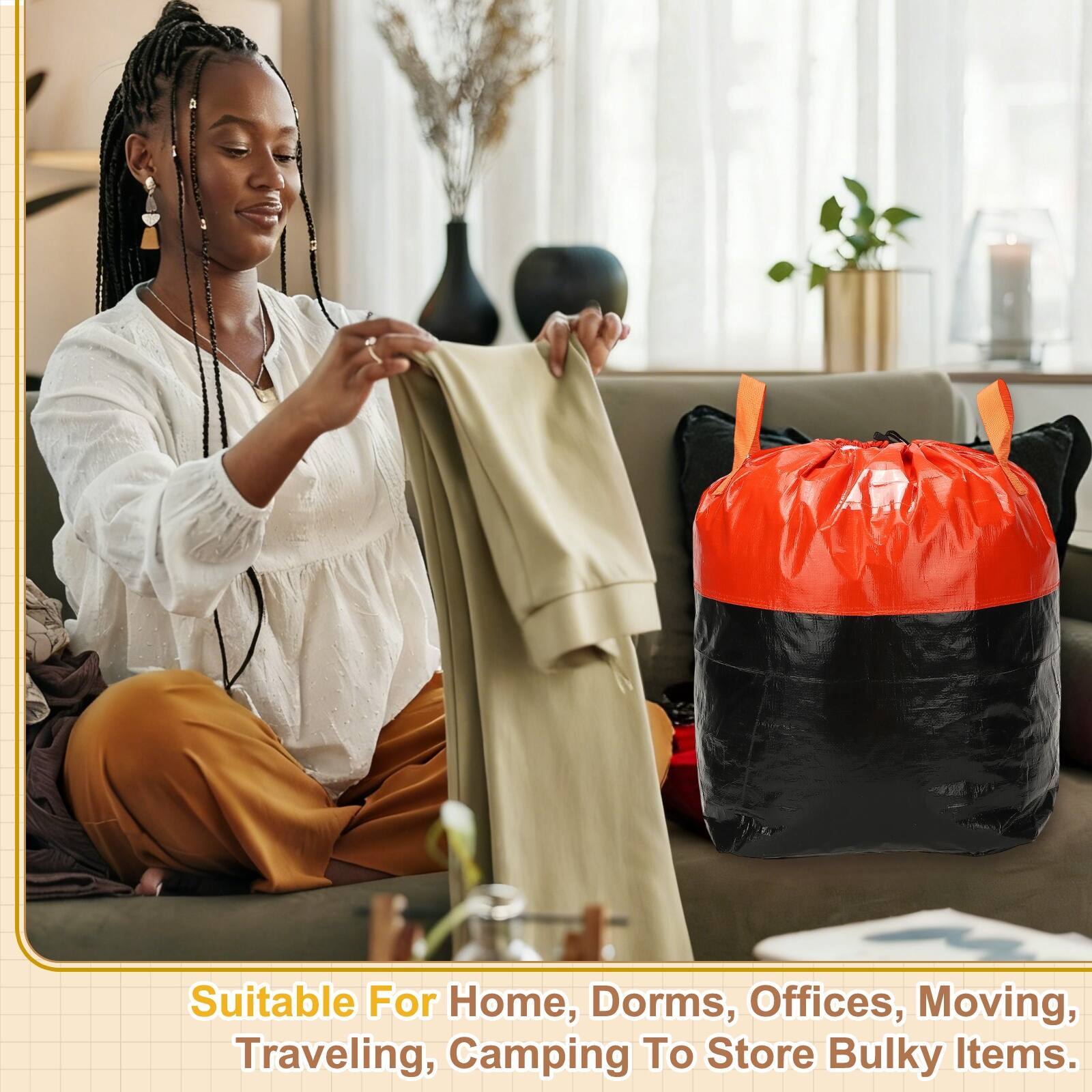 Suitable For Home, Dorms, Offices, Moving, Traveling, Camping To Store Bulky Items.