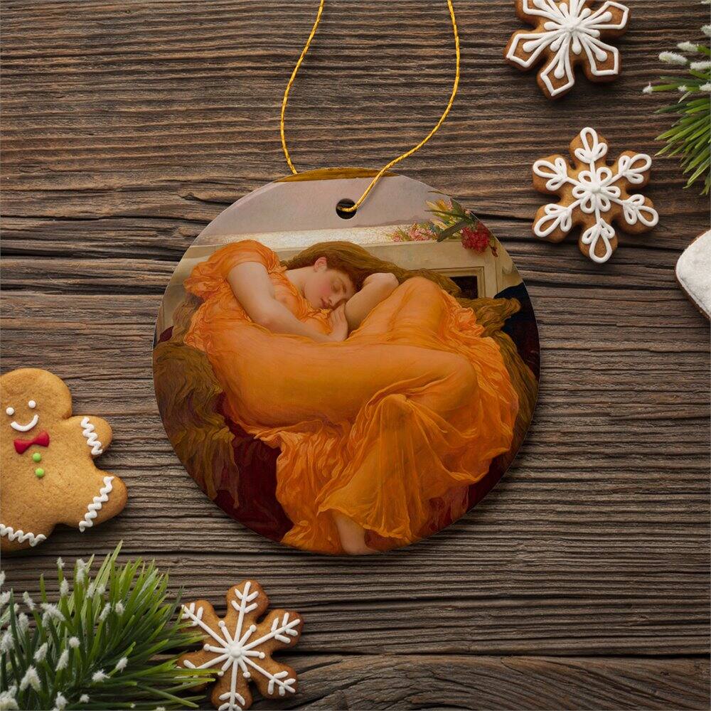 OrnamentallyYou Frederic Leighton Flaming June Ornament Famous Painting ...