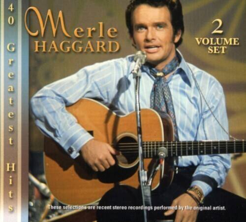 40 Greatest Hits  
Merle Haggard  
2 Volume Set  
These selections are recent stereo recordings performed by the original artist.