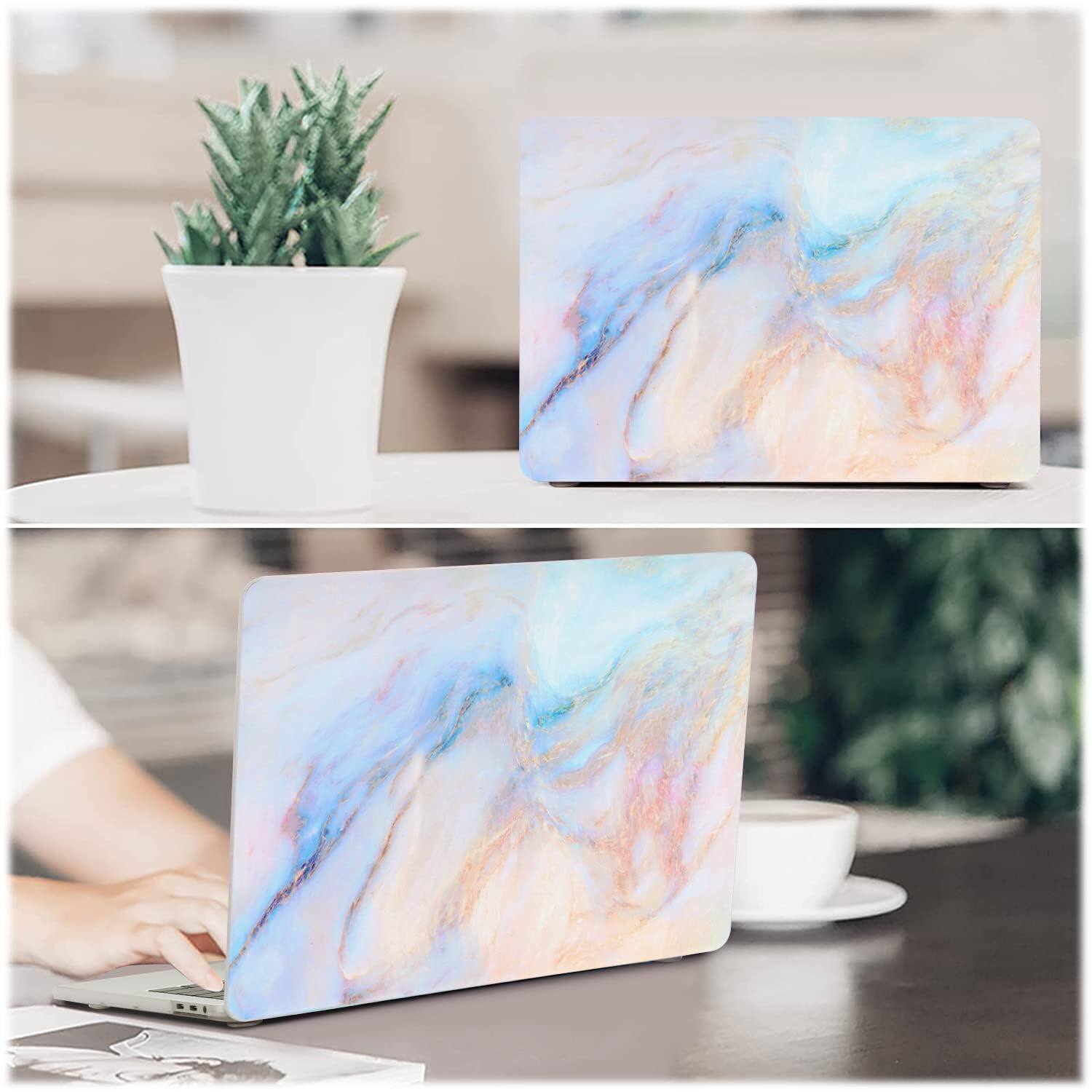 Alt View 14. SaharaCase - Arts Case for Apple MacBook Air 15" M2 and M3 Chip Laptops - Marble Blue.
