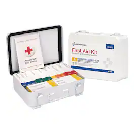 First Aid Only - Unitized Ansi Compliant Class A Type Iii First Aid Kit For 25 People, 84 Pieces, Metal Case - White