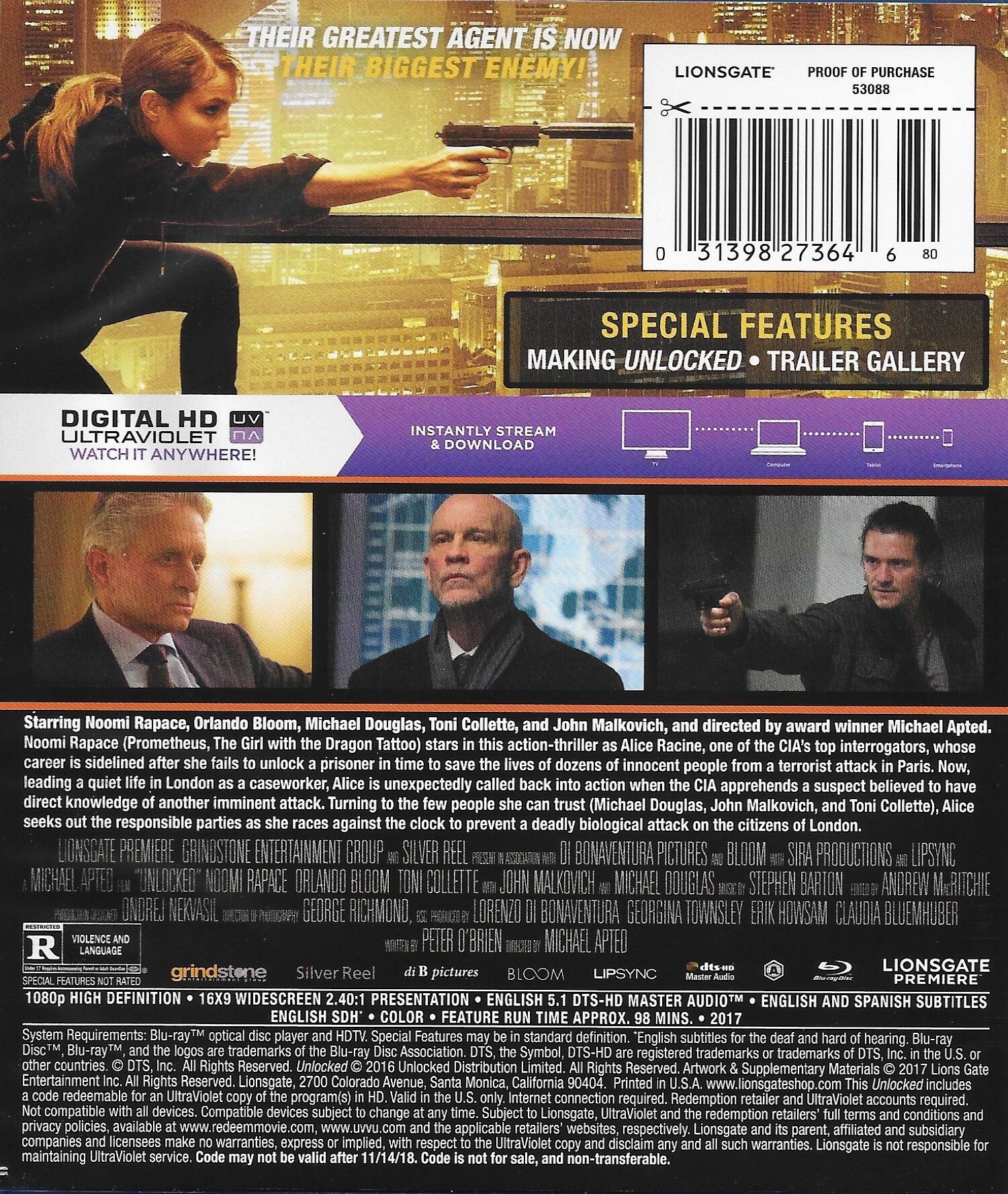 Alt View 1. Unlocked   - BLU-RAY.