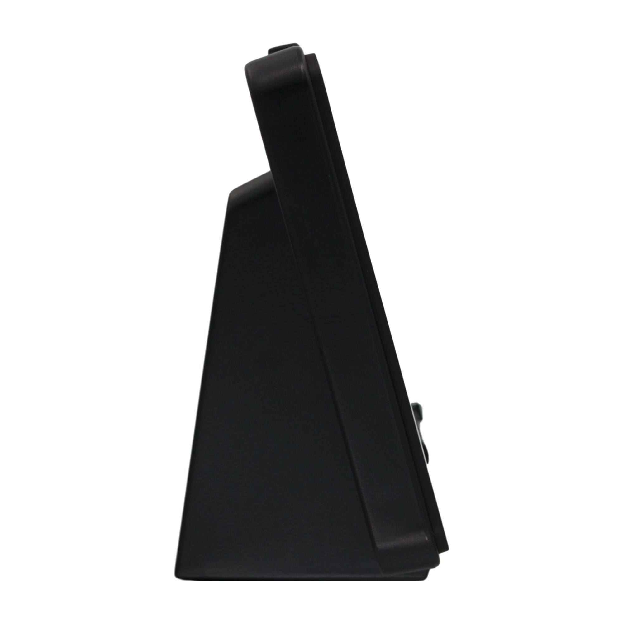 Back. Seiko - Seiko 3" Easton Digital Everything Alarm Clock, Black - Black.