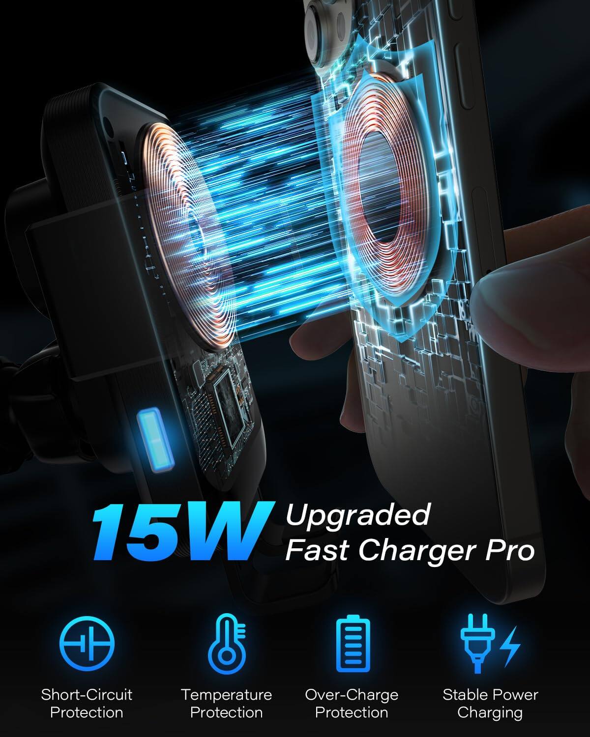 15W Upgraded Fast Charger Pro

- Short-Circuit Protection
- Temperature Protection
- Over-Charge Protection
- Stable Power Charging