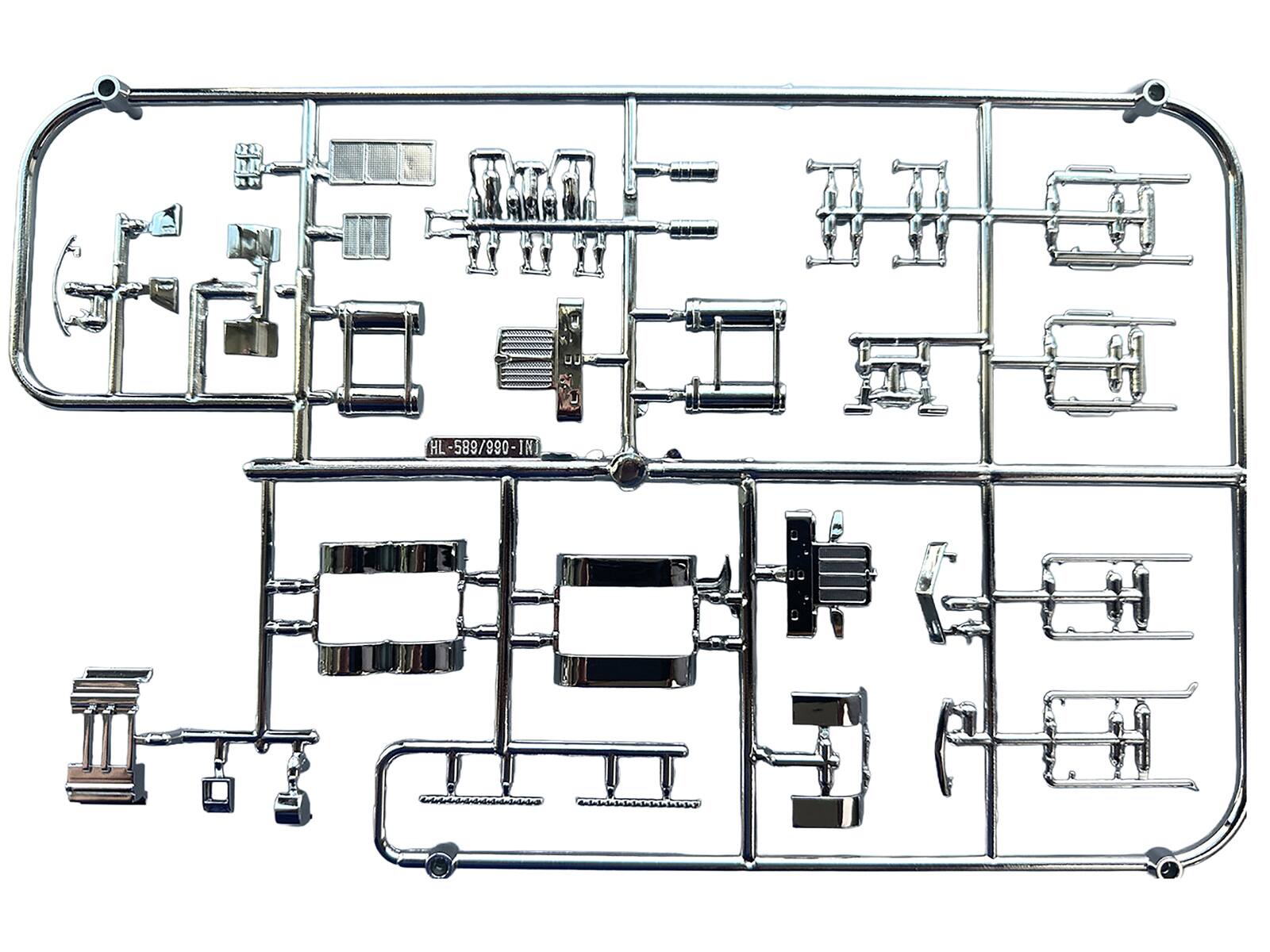 Back. HO Logistics Replicas - Chrome Plated Parts for Peterbilt 589 and Kenworth W990 Trucks 1/87 (HO) Plastic Model by HO Logistics - Chrome.
