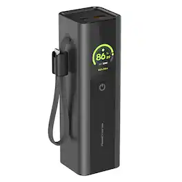 ReelCharge - ReelPro 200W 27,000 mAh Power Bank Portable Charger 140W USB C (Gray)