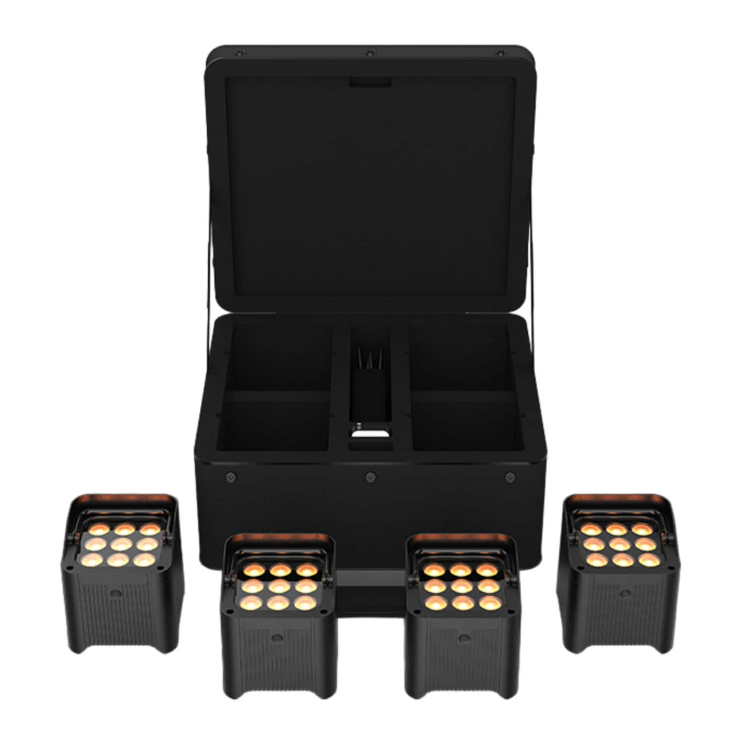 CHAUVET DJ - Freedom Par Q9 X4 Battery-Powered Wireless RGBA LED Par Kit (4-Pack)