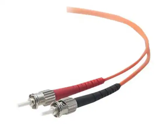 Front. Belkin - Belkin A2F20200-01M 3.28 ft. (1 M) Multimode Duplex Fiber Patch Cable, ST - ST.