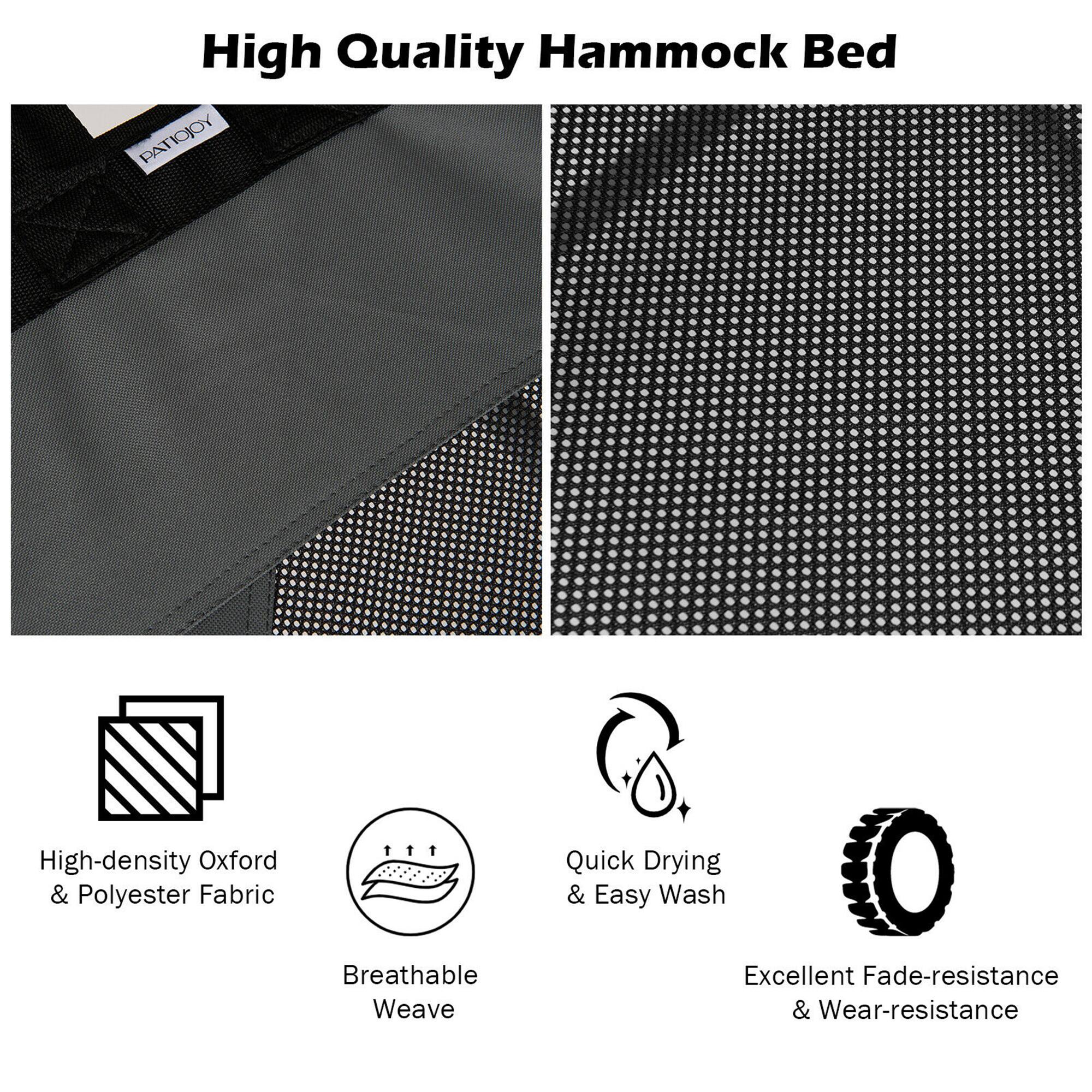 High Quality Hammock Bed

- High-density Oxford & Polyester Fabric
- Breathable Weave
- Quick Drying & Easy Wash
- Excellent Fade-resistance & Wear-resistance