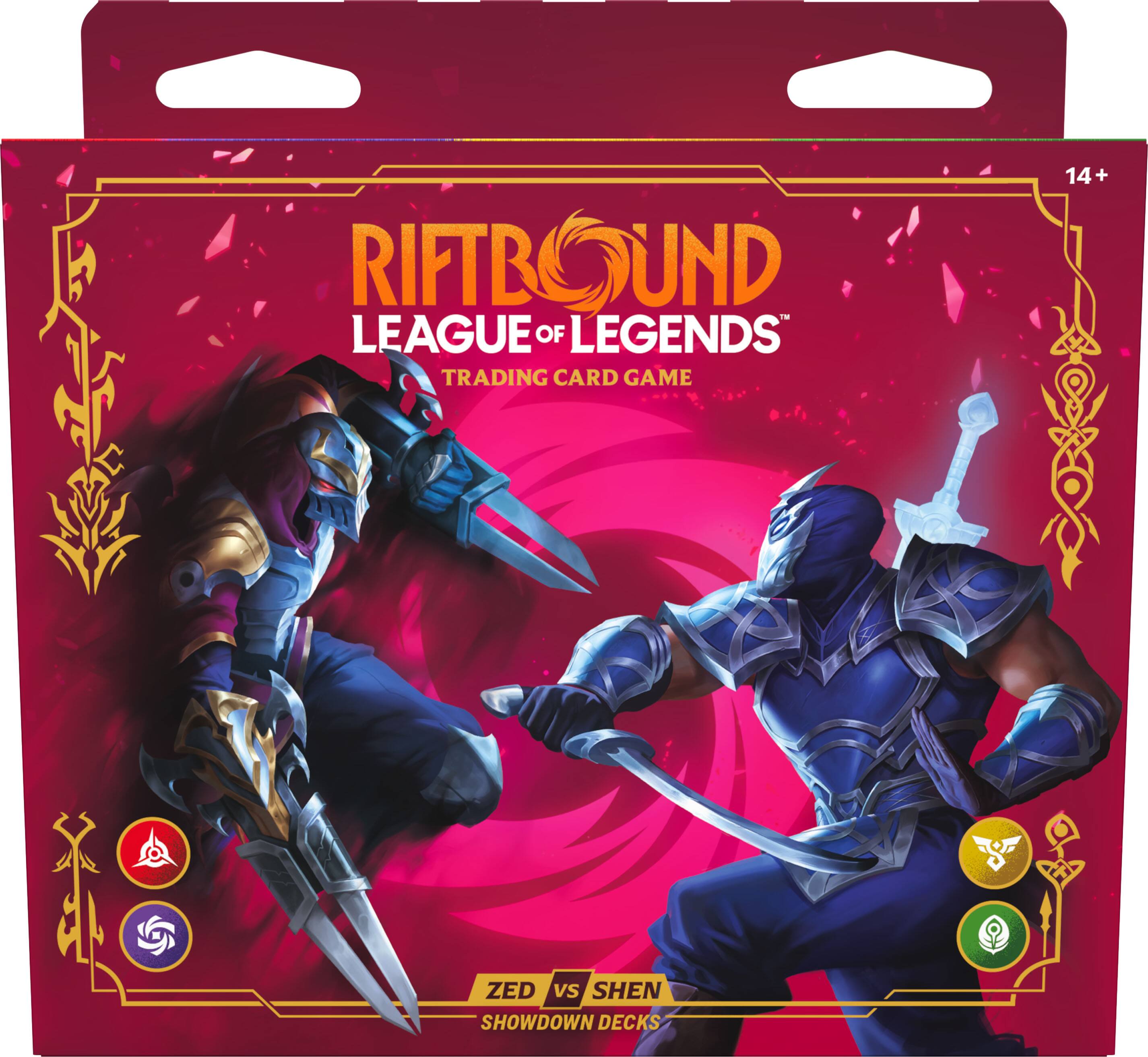 Riftbound League of Legends Trading Card Game 14+ Zed vs Shen Showdown Decks