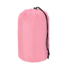 Unique Bargains - Stuff Sack, Nylon Waterproof Storage Sack, Portable Drawstring Dry Bag with Toggle, 5x10Inch, for Camping - Pink
