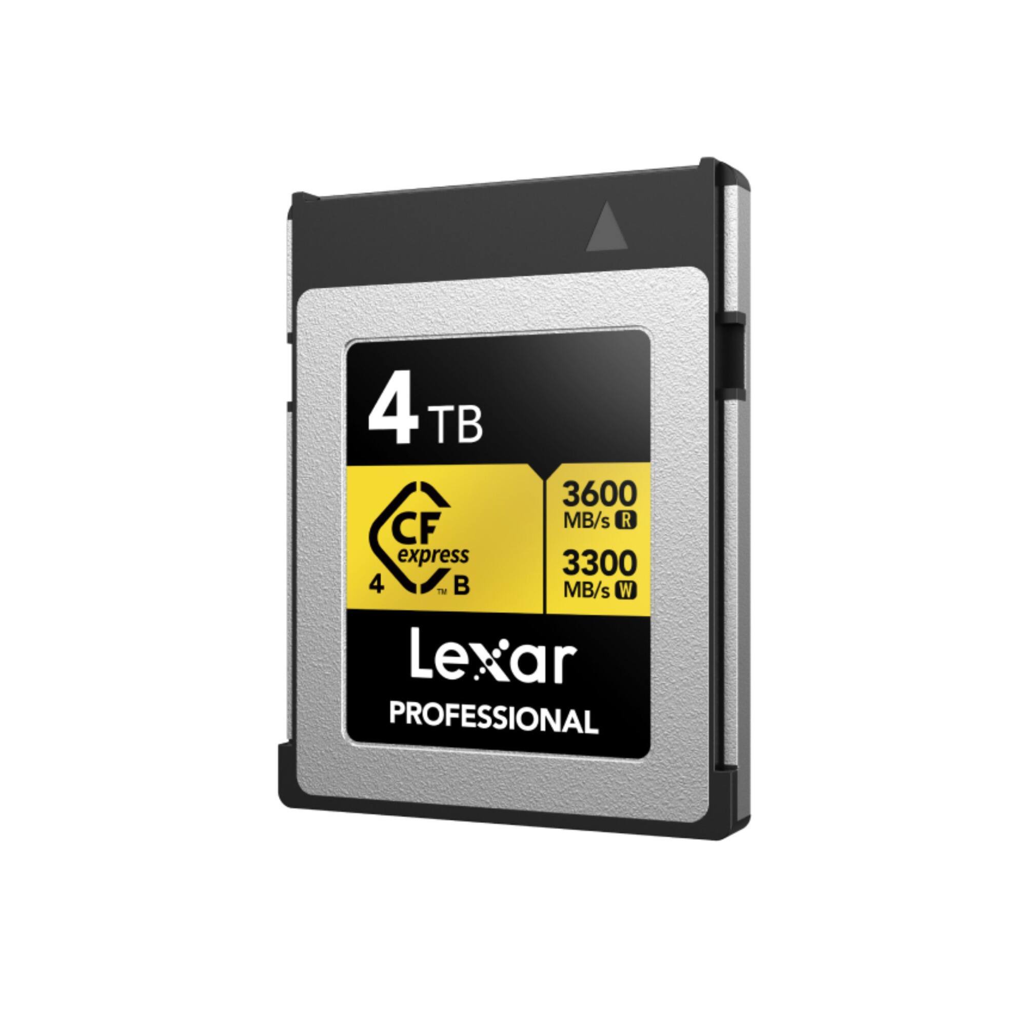 4 TB 3600 MB/s R 3300 MB/s W CF express 4 B Lexar PROFESSIONAL