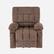 Alt View 1. Bestier - Power Recliner Chair with Massage & Heat, Adjustable Single Sofa with Footrest, Cup Holders & Storage - brown.