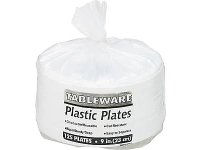 "TABLE MATE - 9"" Plastic Plates, 125/Pack - White" price history on PriceWatchPro