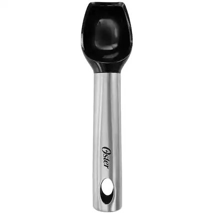 Front. Oster - Oster Baldwyn Stainless Steel and Plastic Ice Cream Scoop - Silver.