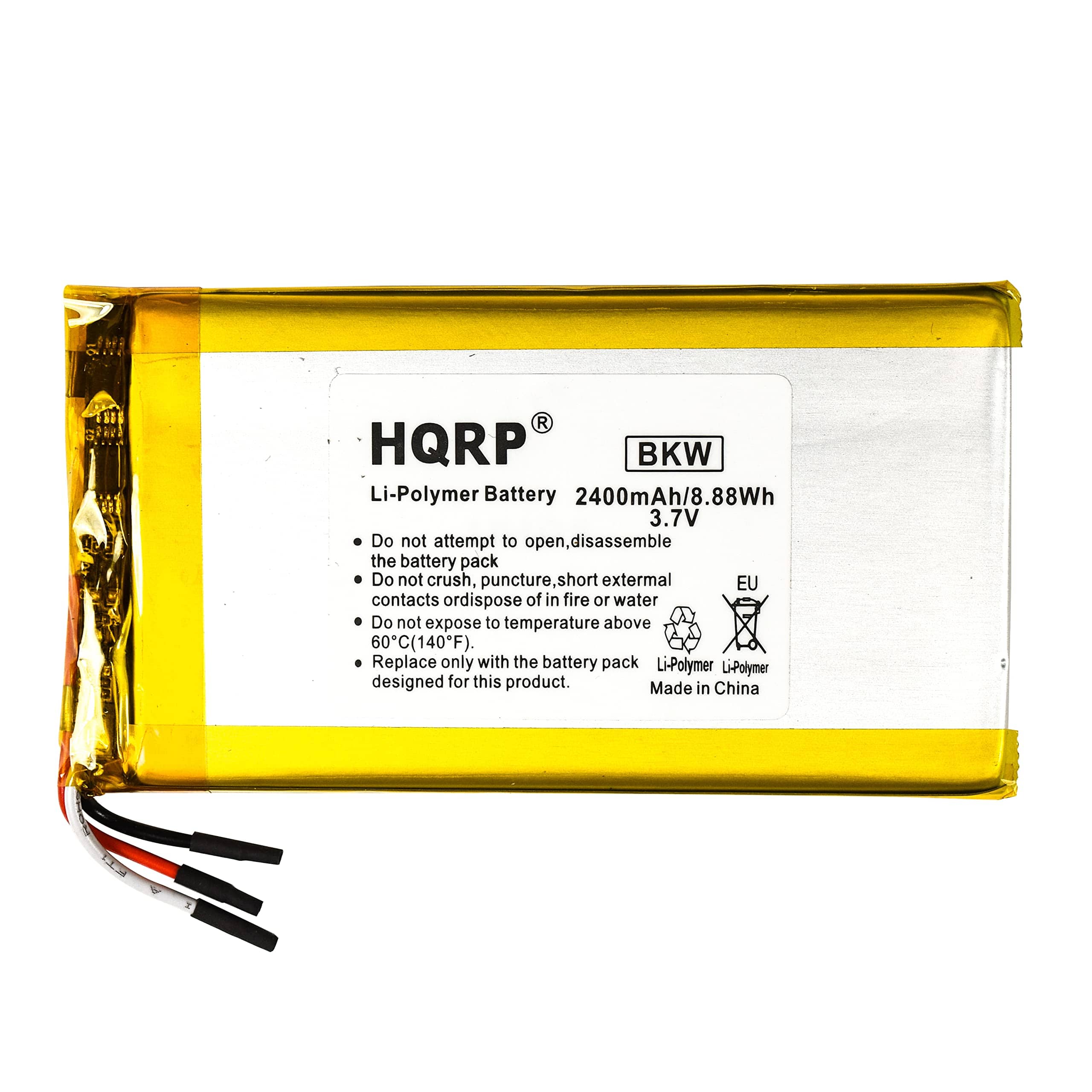 HQRP - 2400mAh Battery for Rand McNally TND-740 Truck GPS Navigator MLP454094 890212200-10J-G TND74O TND-74O