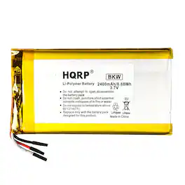 HQRP - 2400mAh Battery for Rand McNally TND-740 Truck GPS Navigator MLP454094 890212200-10J-G TND74O TND-74O