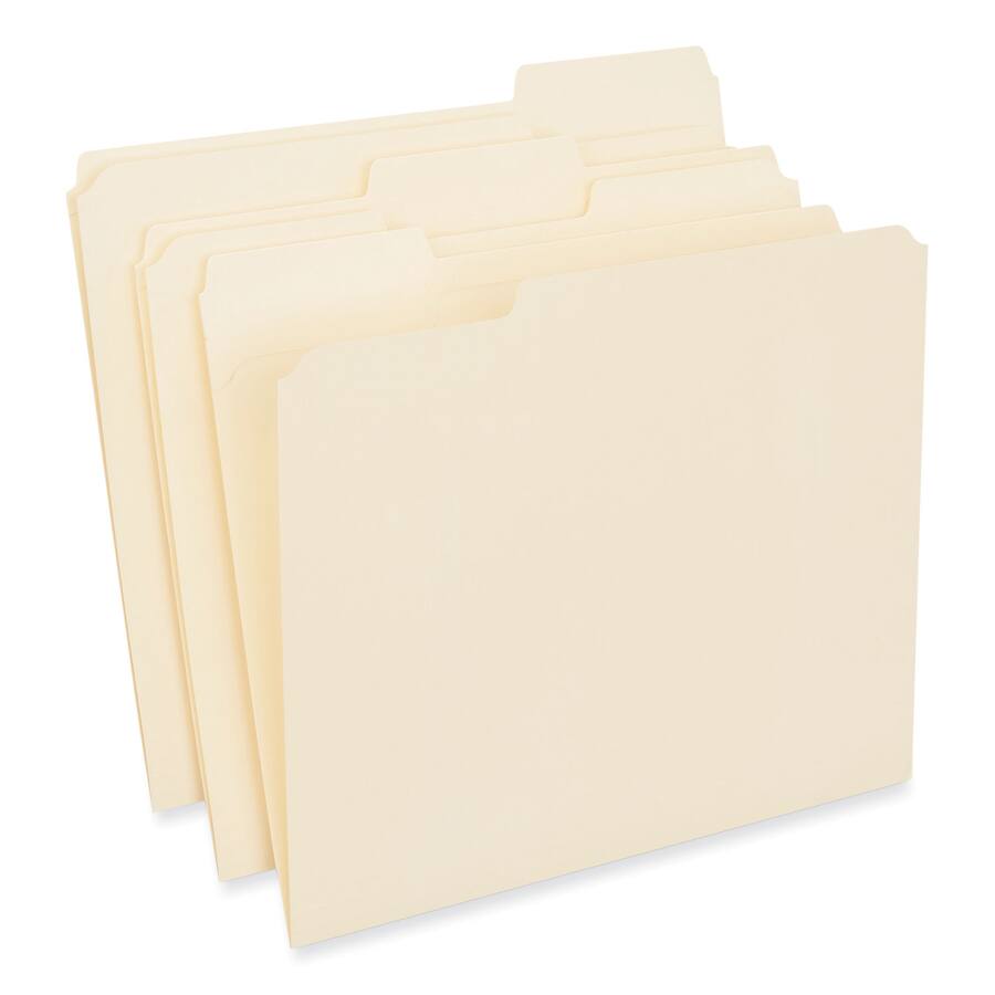 Top Fold File Universal Reinforced Top Tab File Folders Cut Tabs: Assorted Letter ...