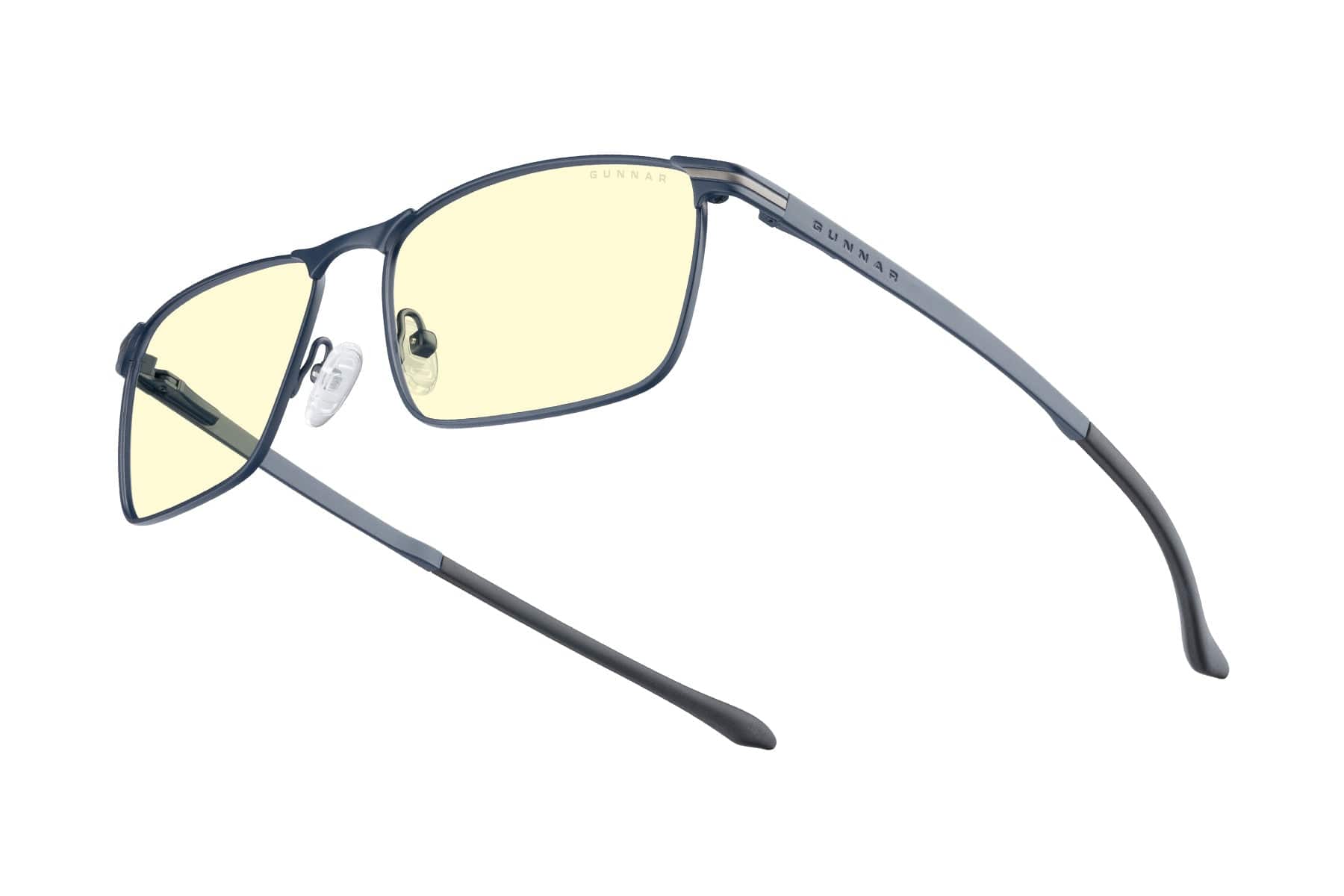 GUNNAR - Computer Glasses - Mendocino, Amber Lens - Blue Light Blocking, Relieve Dry Eye, Anti Glare - Midnight Blue