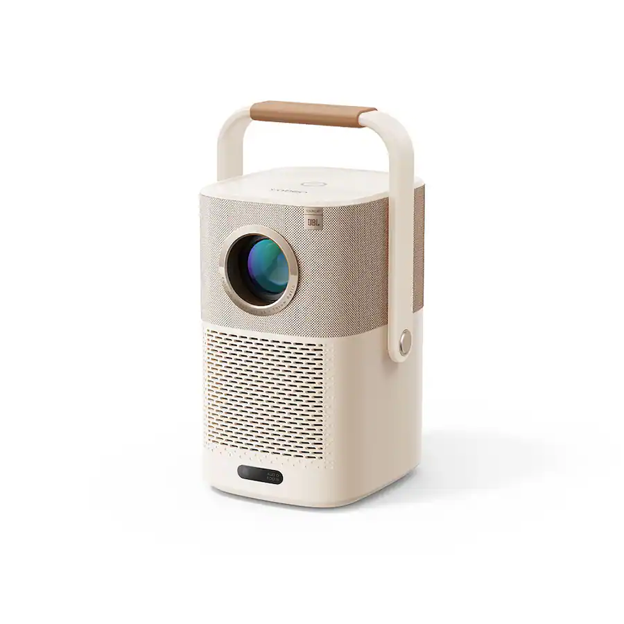 Yaber T2 Plus GTV Outdoor Projector Smart Projector WiFi Bluetooth, Native 1080P Portable Projector for Indoor Outdoor Beige