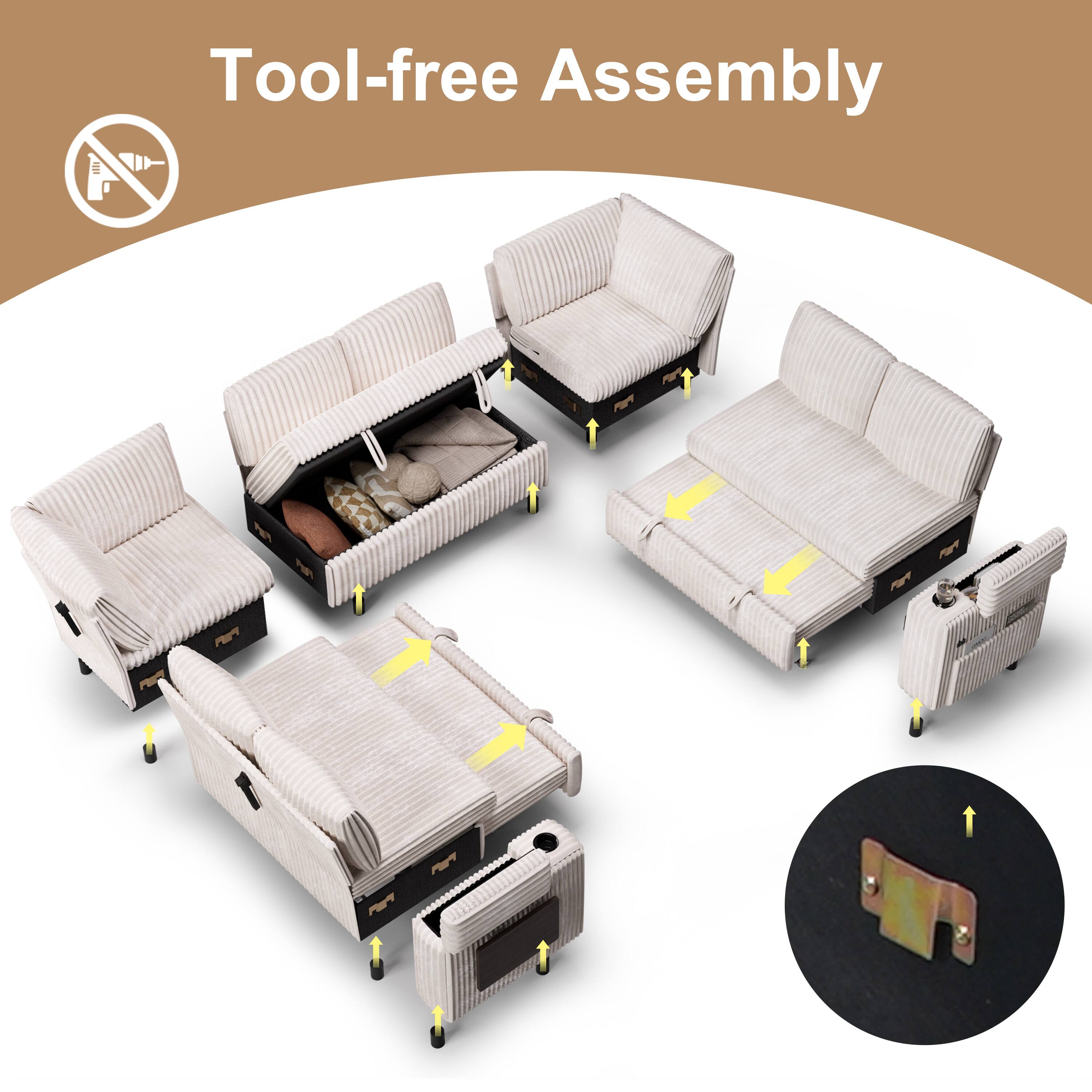 Tool-free Assembly