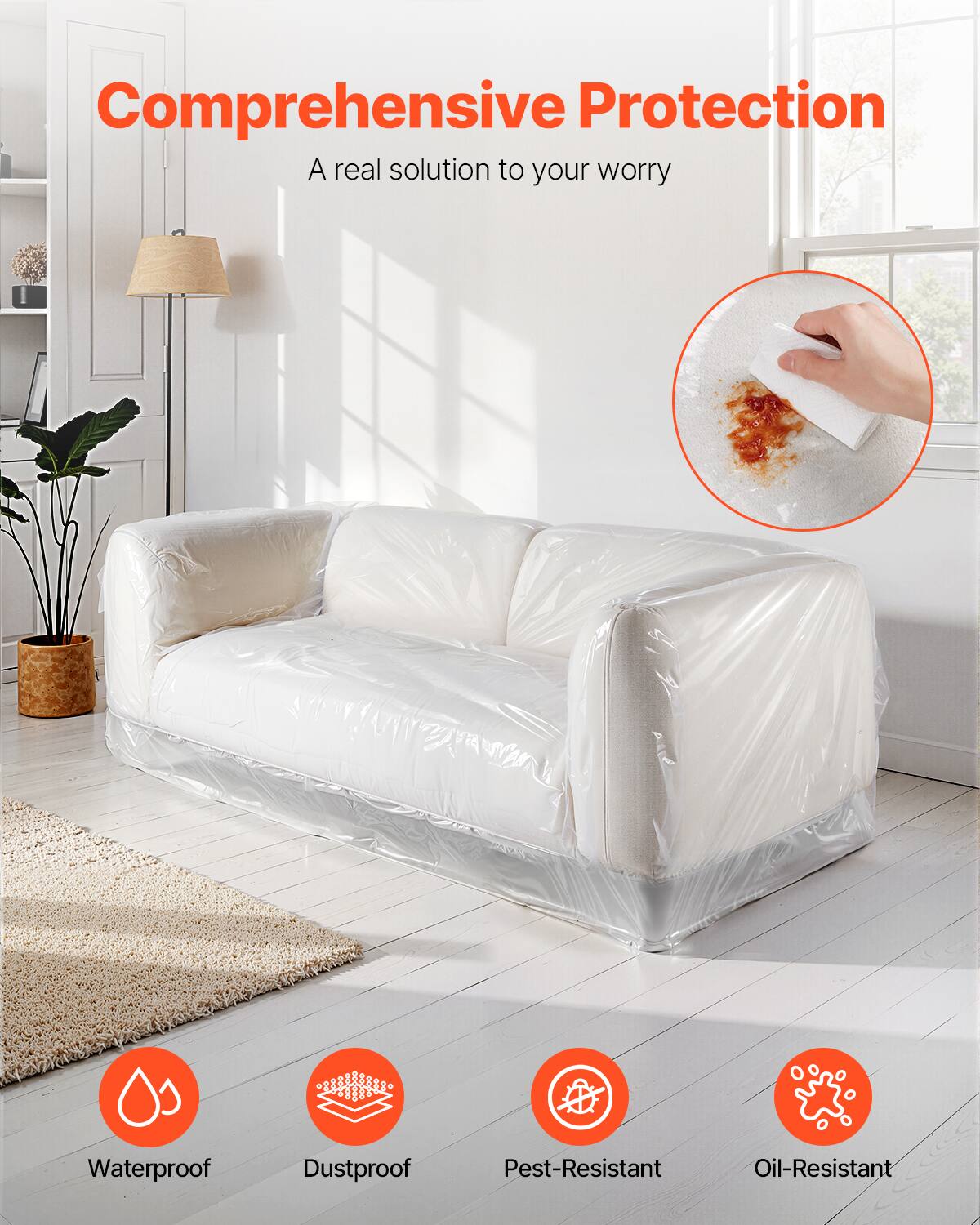 Comprehensive Protection  
A real solution to your worry  

Waterproof  
Dustproof  
Pest-Resistant  
Oil-Resistant