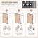 ADJUSTABLE HINGE
Adjust the hinges so that your door gaps can be flush
a. Up and Down Adjustment
b. Front and Back Adjustment
c. Left and Right Adjustment