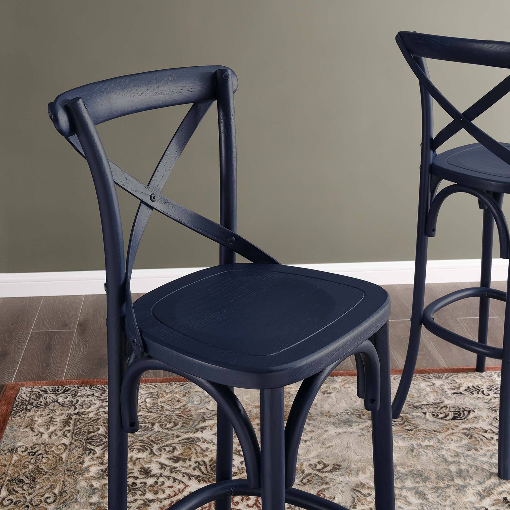 Alt View 6. Modway - Gear Bar Stool by Modway - Blue.