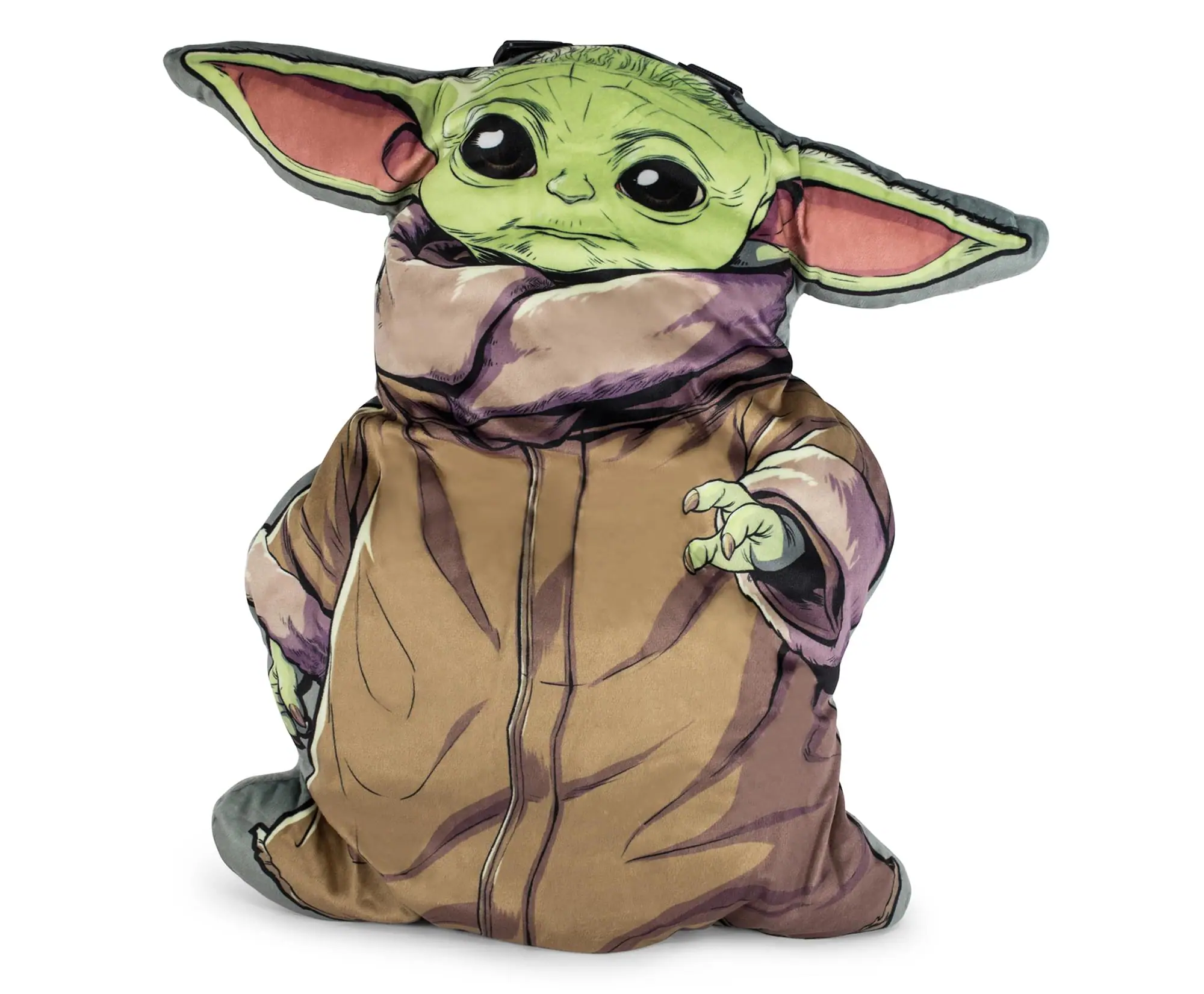 Front. Star Wars - Star Wars: The Mandalorian The Child Plush Backpack for Kids | 16 Inches - Green.