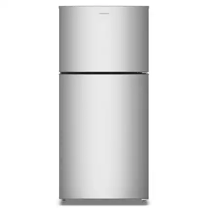 Front. Amana - 30 in. Wide 19 cu. ft.Garage Ready Top-Freezer Refrigerator and - Fingerprint-Resistant Stainless Finish.