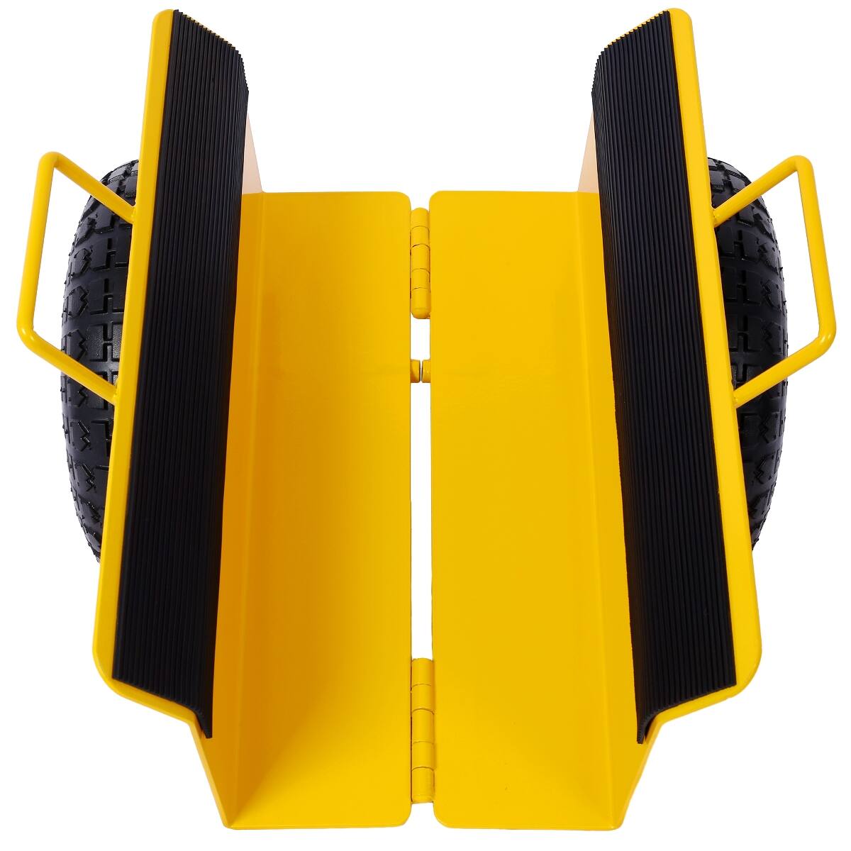 Front. Ropilly - Ropilly Heavy Duty Panel Dolly Steel Panel Dolly with Handle All Terrain Moving Cart Yellow - Yellow.