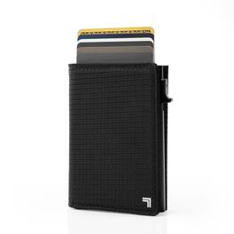 Sharper Image - Tri-Fold Wallet for Men with Pop Up Card Holder & RFID Blocking, 6 Cards Capacity with 5 Pockets - Black