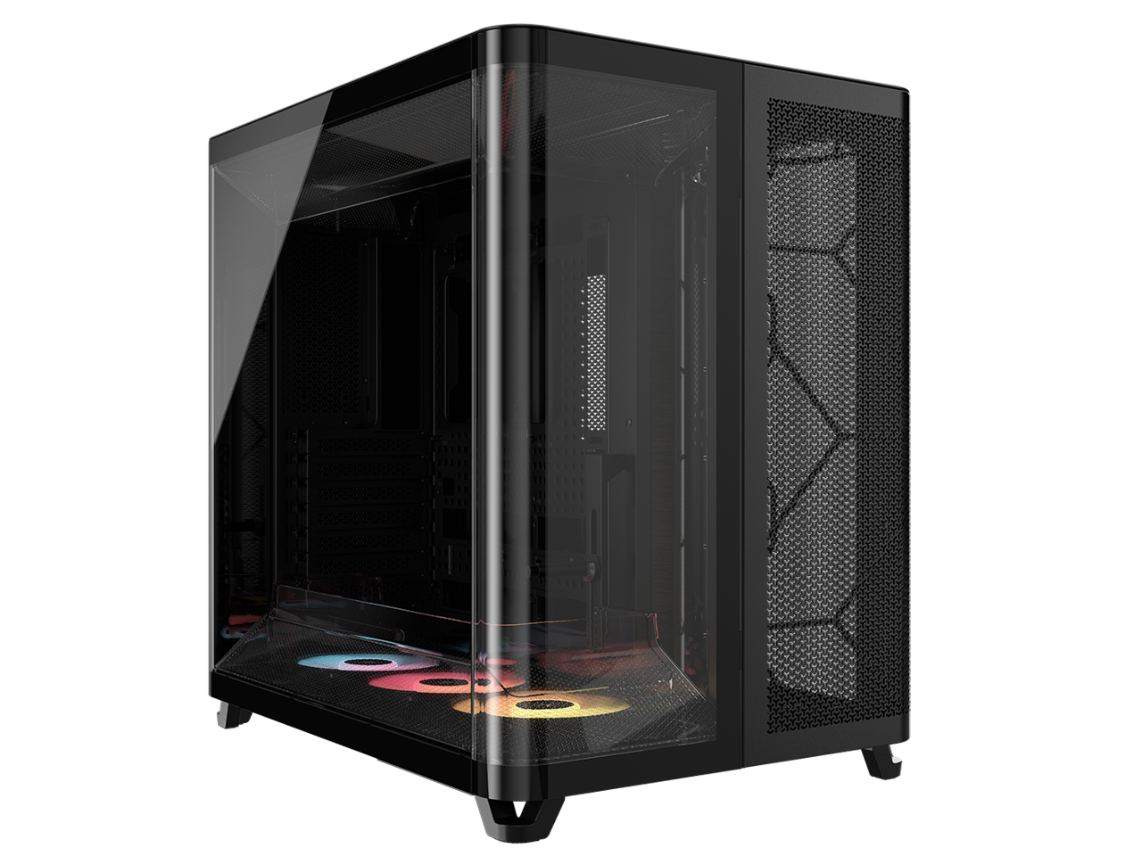 CORSAIR - AIR 5400 RS-R ARGB Triple Chamber Mid-Tower Case - Black, 3x RS-R 120mm Fans, BTF Design - Black price history on PriceWatchPro