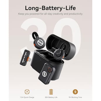 HOLLYLAND LARK M2S Combo Mic System with USB C to Lightning HOLLYLAND LARK M2S Combo Mic System with USB C to Lightning