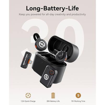 HOLLYLAND LARK M2S Combo Mic System with USB C to Lightning HOLLYLAND LARK M2S Combo Mic System with USB C to Lightning