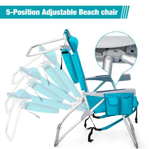 5-Position Adjustable Beach Chair